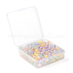 210Pcs 6 Colors Transparent Acrylic Beads&nbsp;TACR-LS0001-03