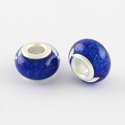 Large Hole Resin European Beads&nbsp;X-OPDL-R118-05B