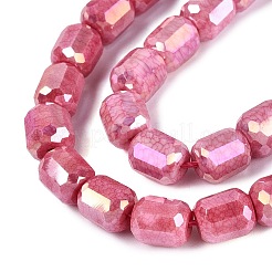 Anti-Tarnish Electroplate Glass Beads Strands&nbsp;EGLA-N027-03A-12