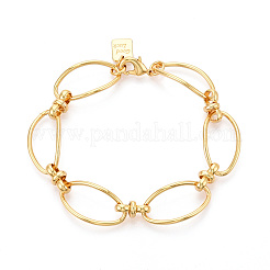 Brass Chain Bracelets&nbsp;BJEW-N032-01G