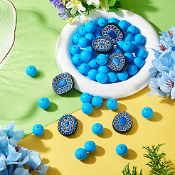 56Pcs 4 Styles Silicone Beads&nbsp;FIND-TA0010-75E