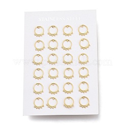 304 Stainless Steel Stud Earrings&nbsp;X-EJEW-H100-03G