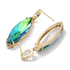 Light Gold Brass Dangle Stud Earrings&nbsp;EJEW-Q800-42KCG