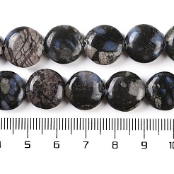 Natural Glaucophane Beads Strands&nbsp;G-C141-E01-03