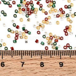 4 Colors 11/0 Christmas MIYUKI Delica Seed Beads&nbsp;SEED-X0058-20