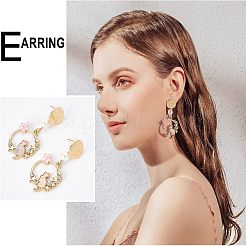 32Pcs 2 Colors Brass Stud Earring Findings&nbsp;KK-FH0002-19
