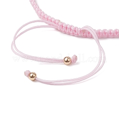 Adjustable Tube Natural Gemstone Braided Bracelets for Women&nbsp;BJEW-JB11006-05