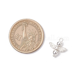 10Pcs Electroplated Synthetic Non-magnetic Hematite Beaded Angel Charms&nbsp;PALLOY-JF03636-01
