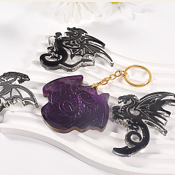 Flying Dragon DIY Silicone Pendant Molds&nbsp;AJEW-YWC0002-02A