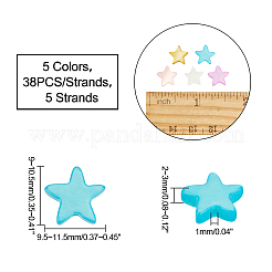 5 Strands 5 Colors Natural Freshwater Shell Beads Strands&nbsp;SHEL-FH0001-10