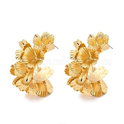 Alloy Flower Stud Earrings for Women&nbsp;EJEW-U028-13G