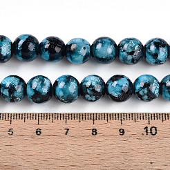 Baking Paint Glass Beads&nbsp;X1-DGLA-N003-10mm-A08