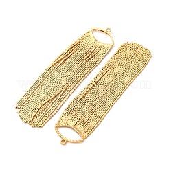 Brass Tassel Big Pendants&nbsp;KK-F898-22B-G