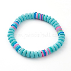 Handmade Polymer Clay Beaded Stretch Bracelets for Kids&nbsp;BJEW-JB05919