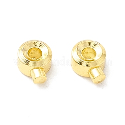 Brass Crimp Beads&nbsp;KK-E280-01G