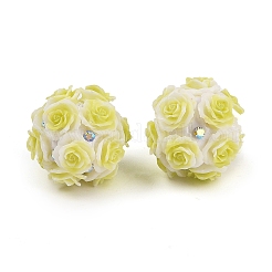 Acrylic Handmade Luminous Polymer Clay Rhinestone Beads&nbsp;CLAY-H003-07