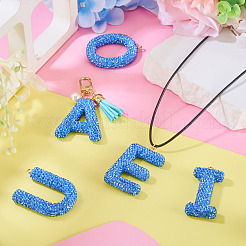 5Pcs 5 Styles Handmade Polymer Clay Rhinestone Big Pendants&nbsp;FIND-BT0001-39F