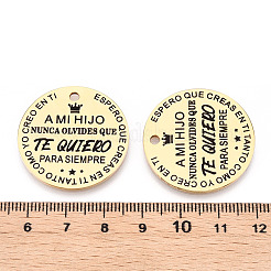 201 Stainless Steel Pendants&nbsp;STAS-T064-37G-22