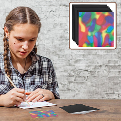 3 Sets Magic Rainbow Scratch Paper Art&nbsp;DIY-UN0008-51