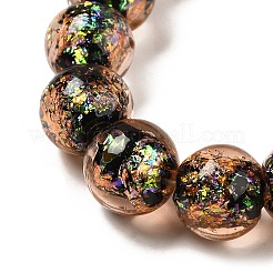 Handmade Dichroic Foil Glass Beads Strands&nbsp;DICH-U001-05A