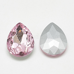 Pointed Back Glass Rhinestone Cabochons&nbsp;RGLA-T081-6x8mm-10