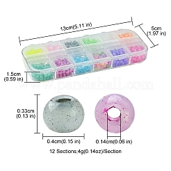 576Pcs 12 Colors Glass Seed Beads&nbsp;SEED-FS0001-25