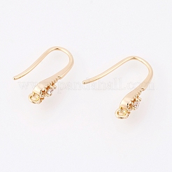 Brass Earring Hooks&nbsp;X-KK-T029-107G