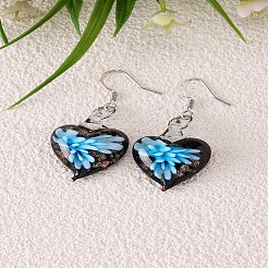 Handmade Lampwork Dangle Earrings&nbsp;WGF6340-01
