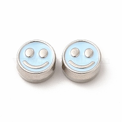 Rack Plating Alloy Enamel Beads&nbsp;FIND-G051-01P