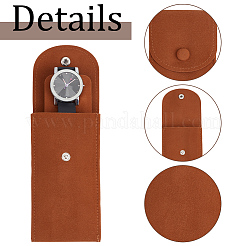 8Pcs 4 Styles Plush Cloth Watch Storage Bags with Snap Button&nbsp;TP-DR0001-06