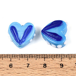 Opaque Handmade Bumpy Lampwork Beads Strands&nbsp;LAMP-T017-20-B08