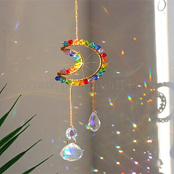 Glass Hanging Suncatchers&nbsp;AJEW-WH0270-714A