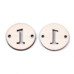 Unfinished Natural Poplar Wood Links Connectors&nbsp;WOOD-S045-138B-1