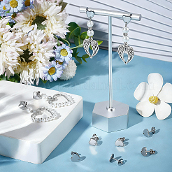 40Pcs 304 Stainless Steel Heart Stud Earring Findings&nbsp;STAS-BBC0011-41