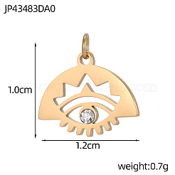 304 Stainless Steel Pendants&nbsp;STAS-OY012-70G