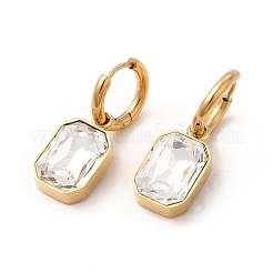 Ion Plating(IP) 304 Stainless Steel Hoop Earring Hand Polished&nbsp;EJEW-C017-06G-03