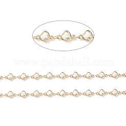 Brass Heart Link Chains&nbsp;CHC-P009-01G