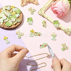 30Pcs 5 Styles Alloy Enamel Pendants&nbsp;ENAM-CJ0007-10