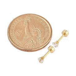 Square Glass Ear Fake Plugs&nbsp;EJEW-H105-24G-A