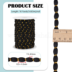 16 Yards Lantern Shape Polyester Ribbon&nbsp;AJEW-BC0009-53A