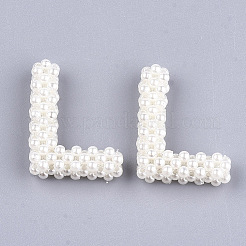 Handmade ABS Plastic Imitation Pearl Woven Beads&nbsp;FIND-T039-18-L
