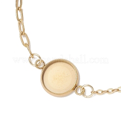 304 Stainless Steel Paperclip Chain Satellite Chain Bracelet Making&nbsp;BJEW-JB13071-01