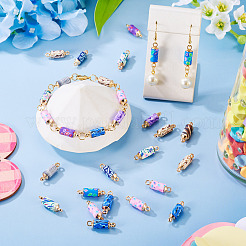 20Pcs Polymer Clay Column Links Connector Charms&nbsp;CLAY-TADJ0001-02