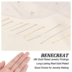 200Pcs 20 Styles Brass Flat Head Pins&nbsp;KK-BC0009-19