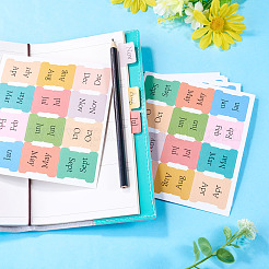10Pcs Paper Monthly Plan Sticky Note Stickers&nbsp;DIY-TADJ0002-001