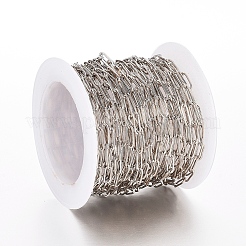 Brass Paperclip Chains&nbsp;X-CHC-S008-001D-P