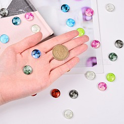 50Pcs Luminous Glass Cabochons&nbsp;sgGLAA-SZ0001-15A