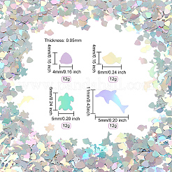 48G 4 Style PVC Nail Art Glitter Sequins&nbsp;MRMJ-OC0003-49