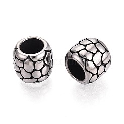304 Stainless Steel Large Hole Beads&nbsp;STAS-T072-108AS