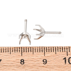 304 Stainless Steel Stud Earring Findings&nbsp;STAS-B091-02B-06P